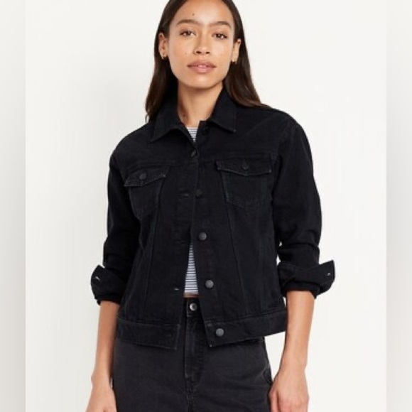 Old Navy Jackets & Blazers - Old Navy Black Denim Jacket – Classic Fit – Size Small